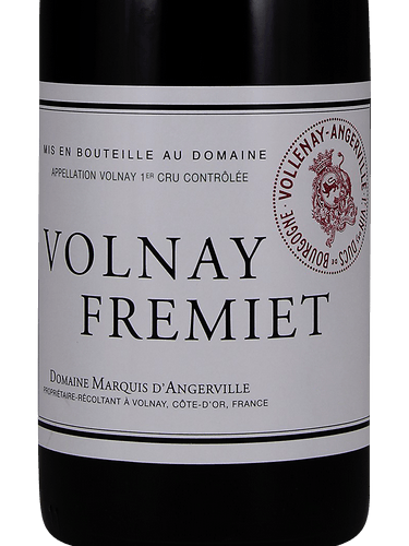 ワイン Volnay Fremiet 2009 750ml 2009 Domaine Marquis d'Angerville Volnay 1er Cru Les