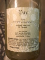 Pax Saulreel Vineyard Petit Manseng