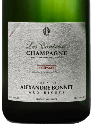 Alexandre Bonnet Les Contrées 7 Cépages Brut Nature Champagne | Vivino ...