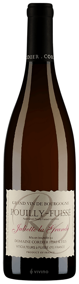 Domaine Cordier Père & Fils Juliette la Grande Pouilly-Fuissé