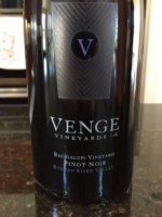 Venge Vineyards Pinot Noir Bacigalupi Vineyard