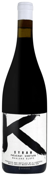 K Vintners Pheasant Vineyard Syrah