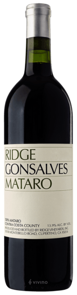 Ridge Vineyards Gonsalves Mataro
