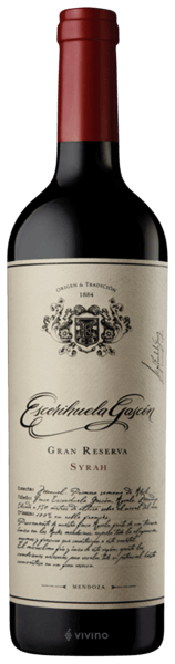 Escorihuela Gascón Gran Reserva Syrah