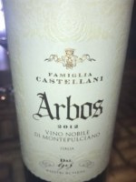 Famiglia Castellani Arbos Vino Nobile di Montepulciano