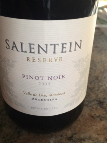 bodegas salentein reserve pinot noir 2004 wine info bodegas salentein reserve pinot noir 2004 wine info