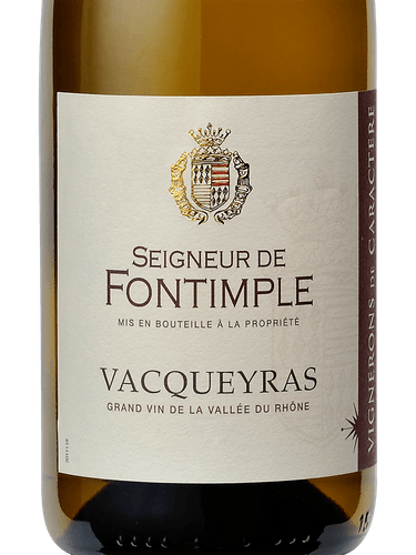 Vignerons de Caractere Seigneur de Fontimple Vacqueyras Blanc