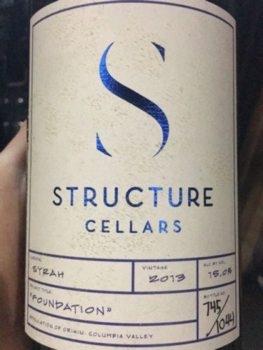Structure Cellars Foundation Syrah | Vivino English