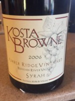 Kosta Browne Amber Ridge Vineyard Syrah