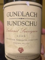 Gundlach Bundschu Mountain Terraces Vineyard Cabernet Sauvignon