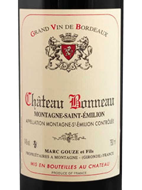 Château Bonneau Montagne-Saint-Émilion | Vivino English