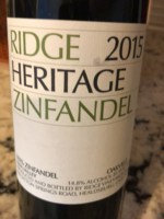 Ridge Vineyards Heritage Zinfandel