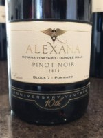 Alexana Revana Vineyard Estate Pinot Noir Block 7 Pommard