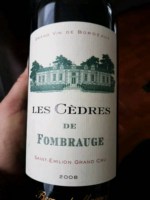 Château Fombrauge Les Cèdres Saint-Émilion Grand Cru