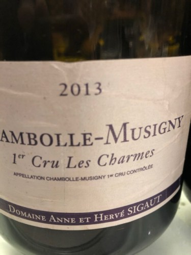 Domaine Anne et Herve Sigaut Chambolle-Musigny 1er Cru 'Les