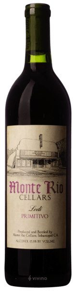 Monte Rio Cellars Primitivo