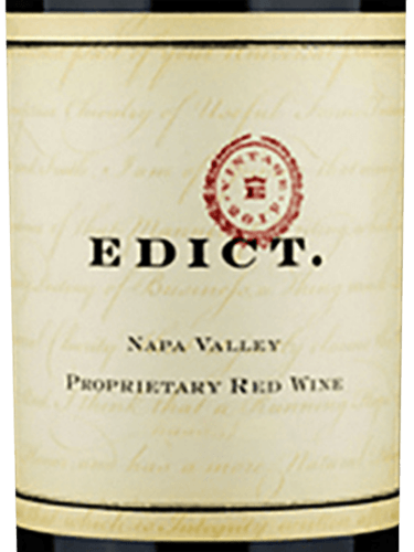Edict Napa Valley Proprietary Red
