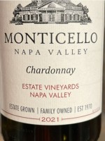 Monticello Vineyards Estate Vineyards Chardonnay