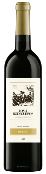 Vinho Los 3 Bodegueiros Tinto Seco Argentina Blend 750ml