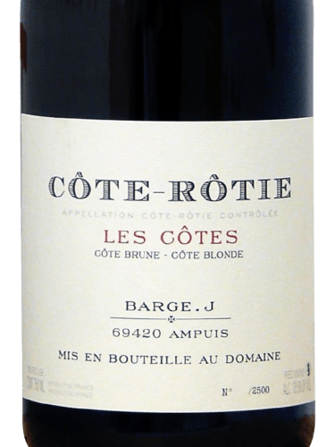 Gilles Barge Les Côtes Côte-Rôtie | Vivino English
