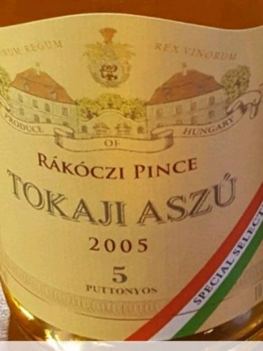Rakoczi Pince Tokaji Aszú 5 Puttonyos | Vivino English