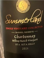 Summerland Hilltop Ranch Vineyard Barrel Reserve Chardonnay