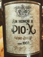 Gonzalez-Byass En Honor A Pio X 1903