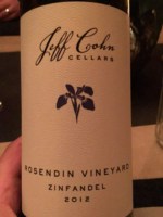 Jeff Cohn Cellars Rosendin Vineyard Zinfandel