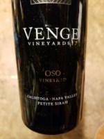 Venge Vineyards OSO Vineyard Petite Sirah