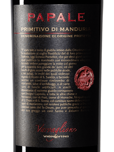 Papale Primitivo di Manduria