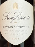 King Estate Havlin Vineyard Grüner Veltliner