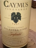 Caymus Vineyards Balestra-Siebe Zinfandel