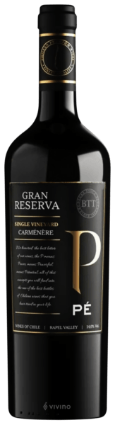 Vinho Bodegas Tagua Tagua Tinto Seco Chile Pé Gran Reserva Carménère 2022 750ml