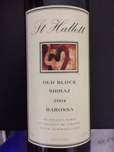 St hallett single vineyard shiraz