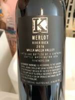 K Vintners River Rock Merlot
