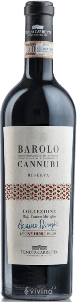 Tenuta Carretta Barolo Cannubi Riserva Collezione
