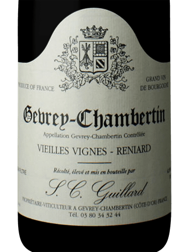 S.C. Guillard Vieilles Vignes Reniard Gevrey-Chambertin | Vivino