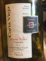 Carta Vieja Reserva Limited Release Viognier