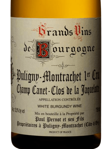 Paul Pernot Puligny-Montrachet 1er Cru Champ Canet Clos de la