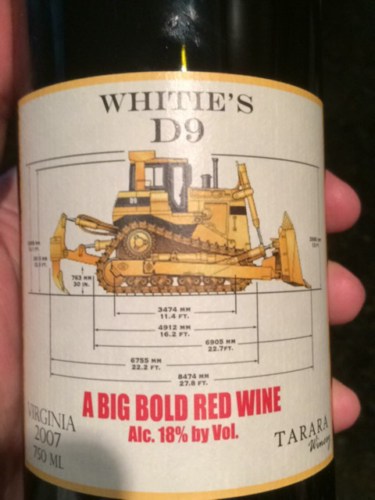 Tarara Winery Whitie's D9 A Big Bold Red | Vivino US
