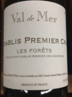 Patrick Piuze Val de Mer Les Fôrets Chablis 1er Cru