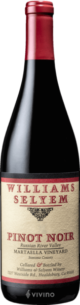 Williams Selyem Martaella Vineyard Pinot Noir