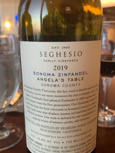 Angela's Table Zinfandel