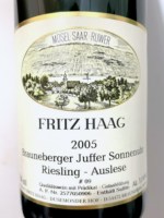 Fritz Haag Brauneberger Juffer Sonnenuhr Riesling Auslese 'Goldkapsel' Fuder 9