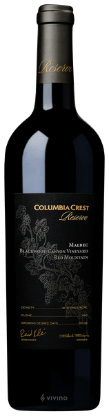 Columbia Crest Blackwood Canyon Vineyard Reserve Malbec