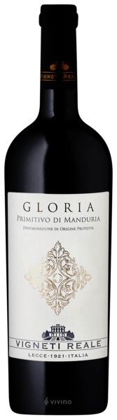 Vinho Vigneti Reale Tinto Seco Itália Gloria Primitivo 2020 750ml