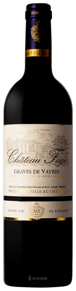 Château Fage Graves de Vayres | Vivino English