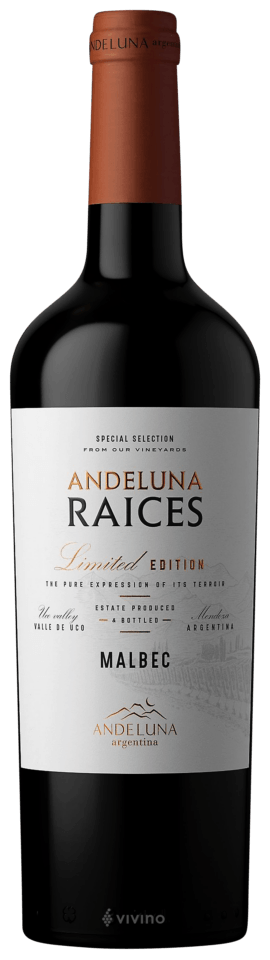 ANDELUNA RAICES MALBEC 6X750 - alternate view