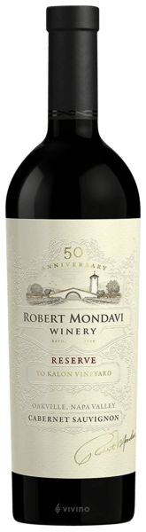 Robert Mondavi Winery 50 Anniversary To Kalon Vineyard Reserve Cabernet Sauvignon