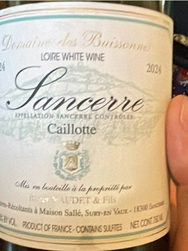 Domaine des Buissonnes Sancerre Caillotte